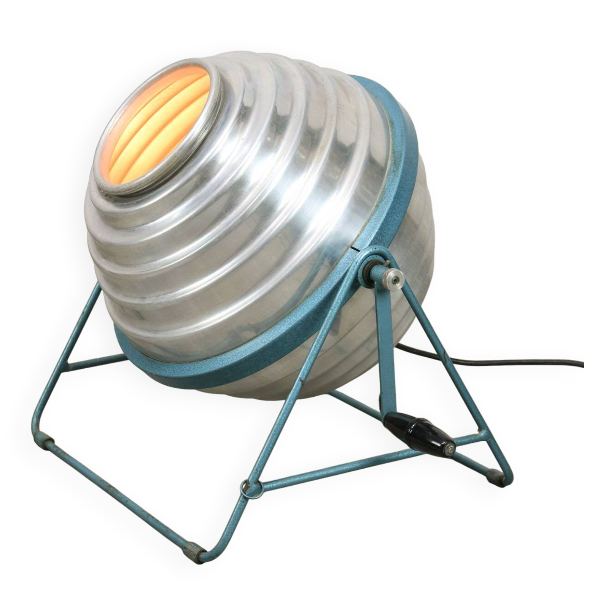 Mid-Century Italian Floor Reflector Lamp in Aluminium