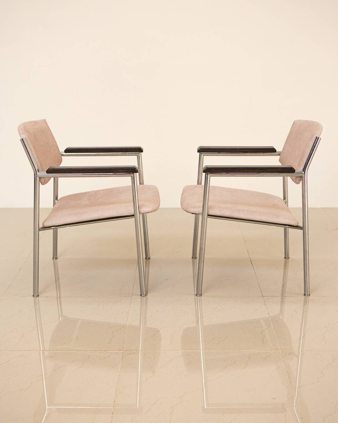 Pair of "Fishing" armchairs by Gijs van der Sluis 60's