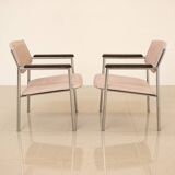 Pair of "Fishing" armchairs by Gijs van der Sluis 60's