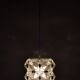 Brutalist glass chandelier by kamenicky senov, 1970s