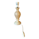 Beige marbled stone lamp base