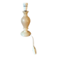 Beige marbled stone lamp base