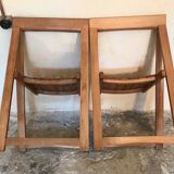 Pair of vintage folding chairs 1960's
