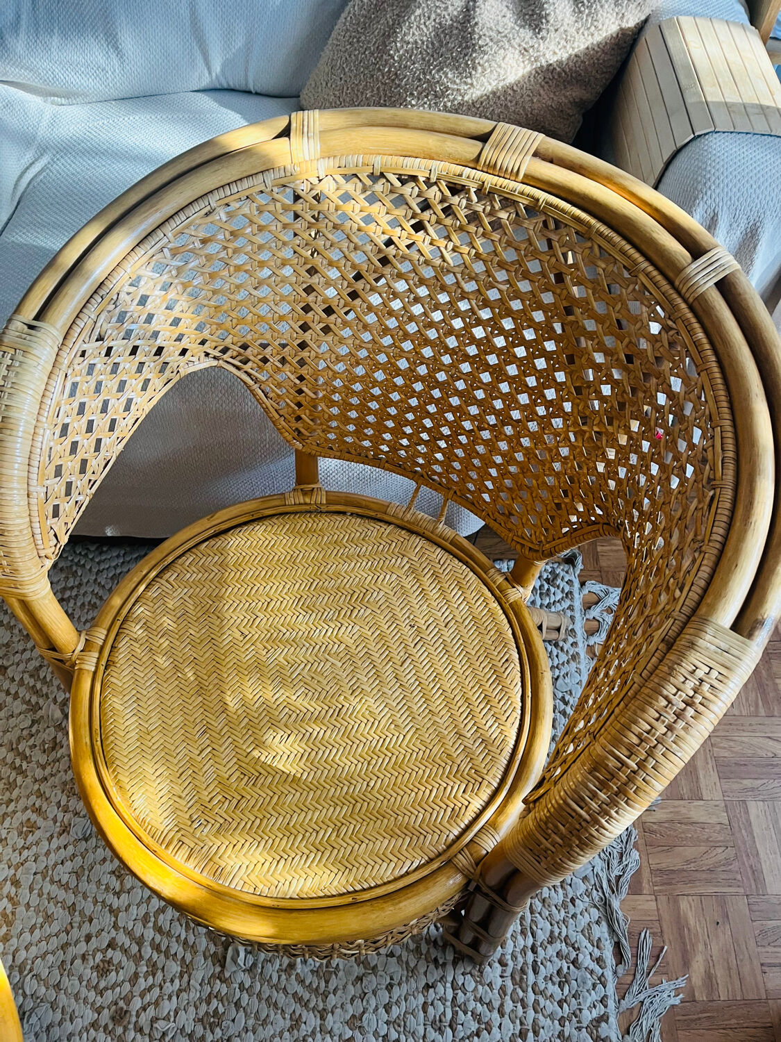 Rattan living room 3 rooms