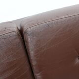 Design Leather Folding Sofa by Arch. Spicka, 1970s, Czechoslovakia