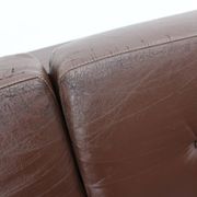 Design Leather Folding Sofa by Arch. Spicka, 1970s, Czechoslovakia