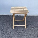 Vintage wooden folding stool