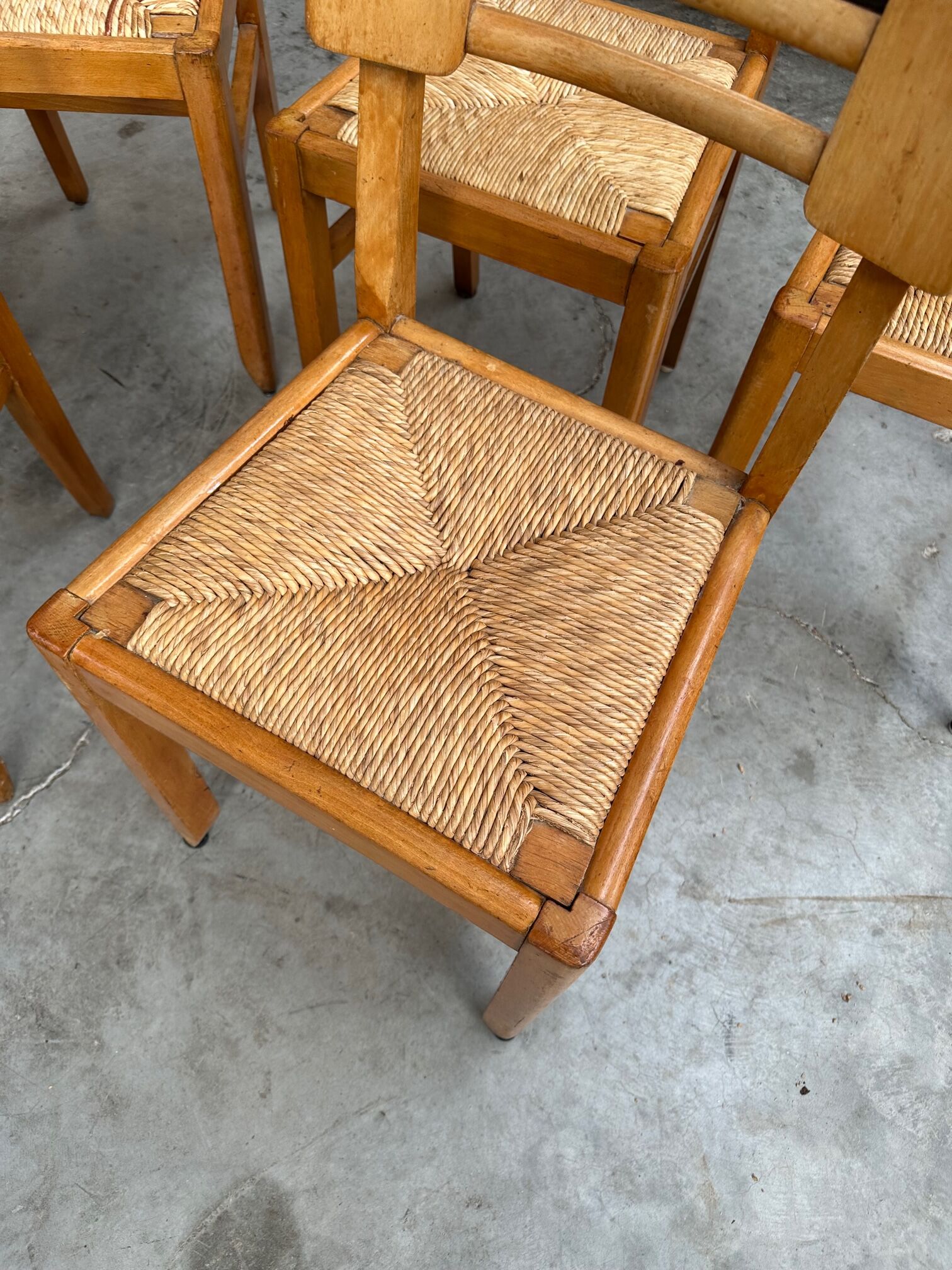 Suite of 6 Pierre Cruège chairs