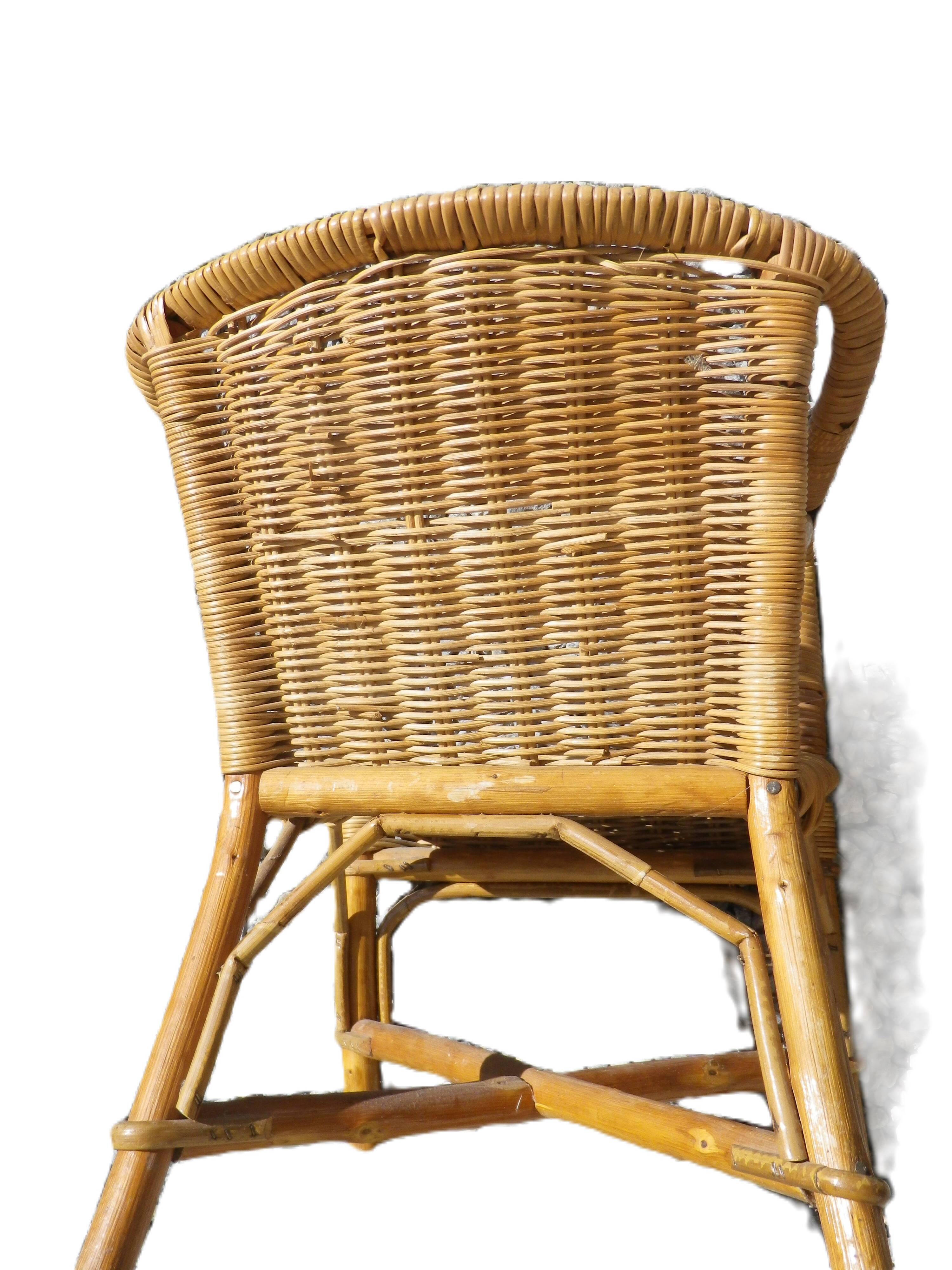 children's rattan armchair
