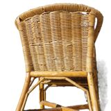 fauteuil rotin enfant