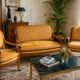 Neoclassical canapé and conversation chairs by Maison Rémy, Paris, France, 1986, set of 3.
