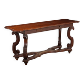 Antique poplar desk with a small drawer, Italy, early 20th century.