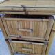 Vintage design bamboo bedside table