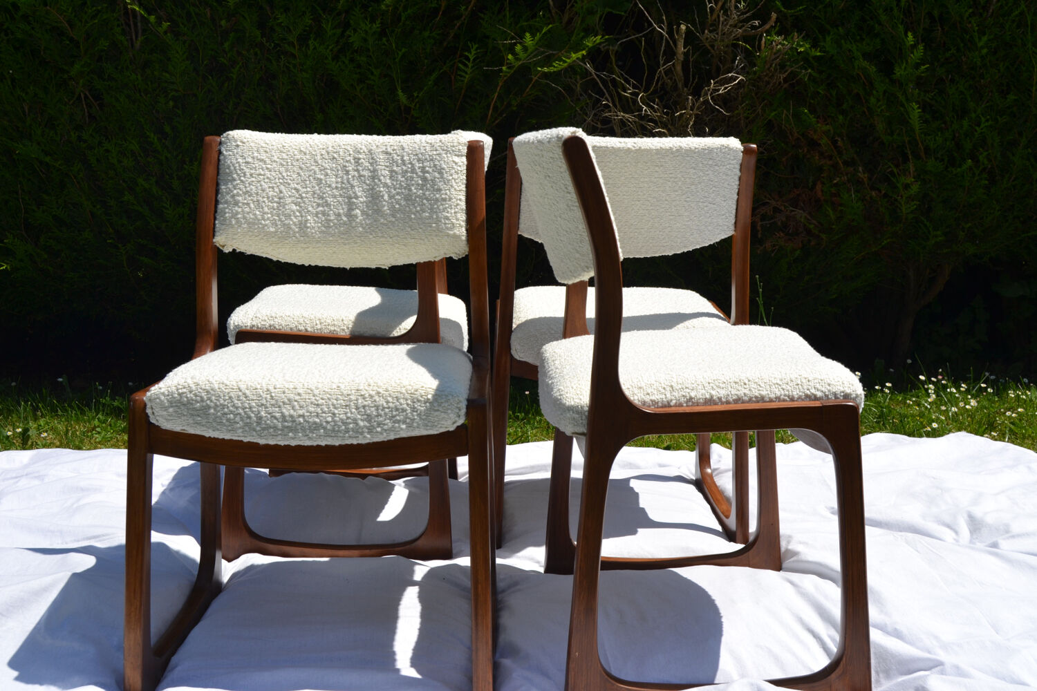 4 Baumann sleigh chairs
