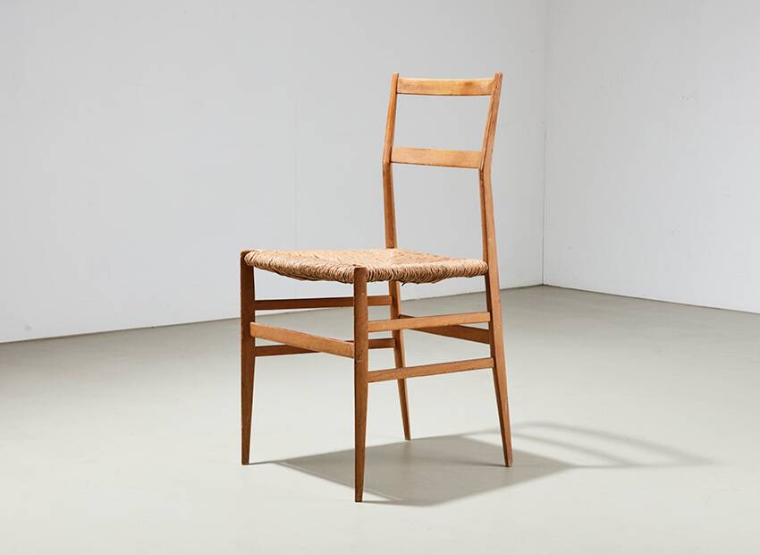 Chaise Gio Ponti Superleggera pour Cassina Italie 1957