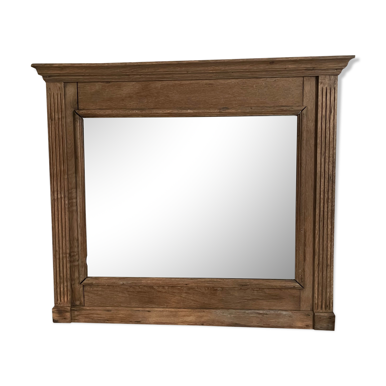 Wooded beveled mirror 85x97cm