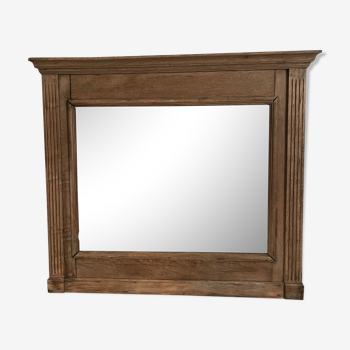 Miroir biseauté boisé 85x97cm
