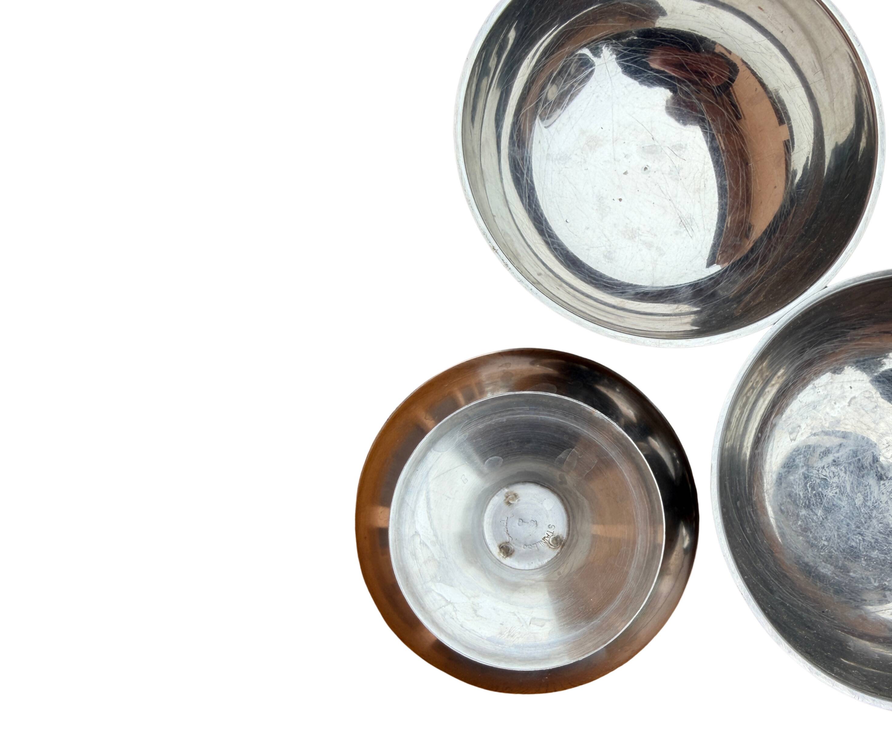 Stainless steel bowls