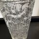 Vintage cast crystal vase 70s