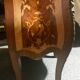 Curved commodus, tomb, Louis XV style, in marquetry, 3 drawers