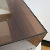 Porte-vinyle en plexi fumé