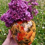 Vase fleurie  vintage