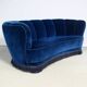 Danish Cabinetmaker Banana Curved Sofa, 1940s