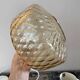 Gold-plated glass pendant light with diamonds