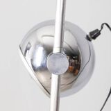 Vintage 70s floor lamp chrome metal design Goffredo Reggiani