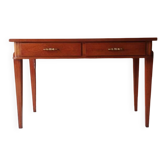 Modernist mahogany desk DLG Maxime Old – Hourglass handles (1940)