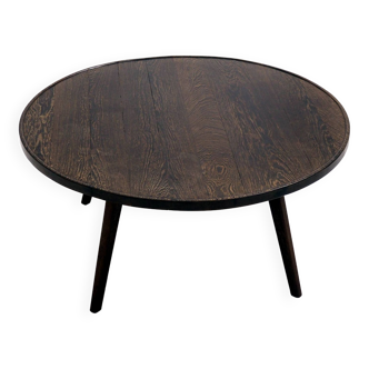 Rural Coffee Table with Contemporary Architecture, Solid Wenge Wood