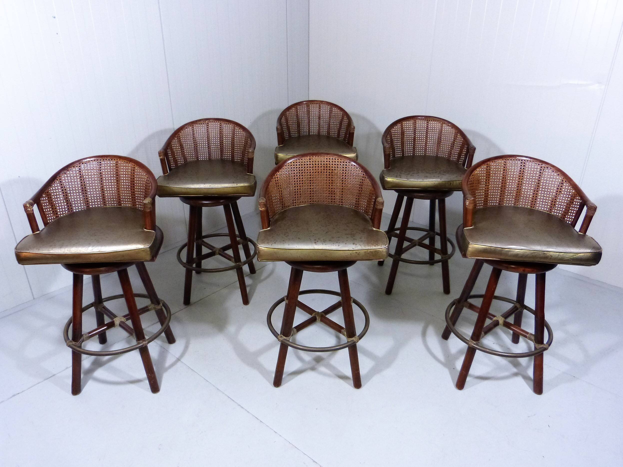 Elinor McGuire bar stools Hans Kaufeld 1960s