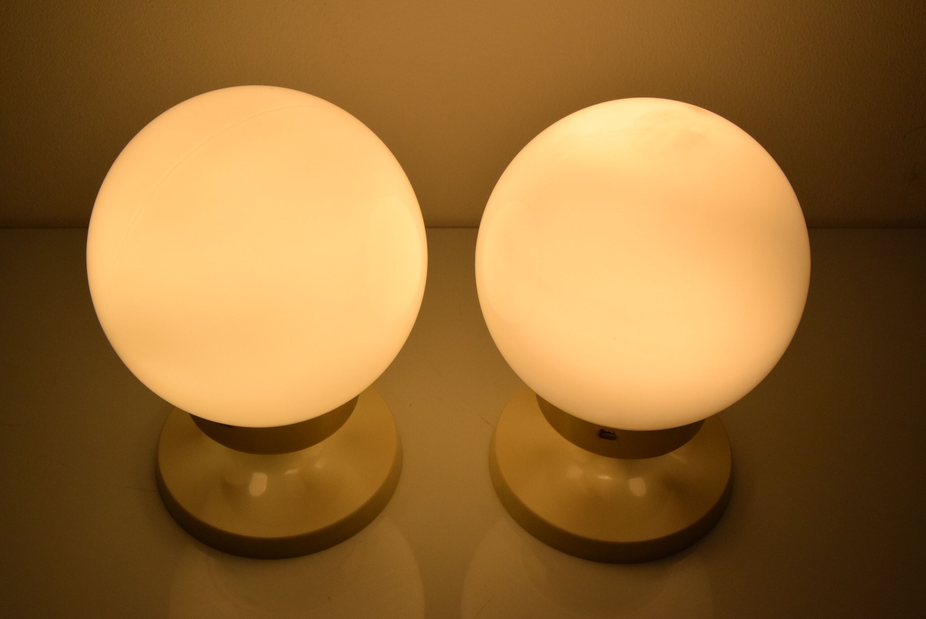 Pair of mid-century Table or Wall Lamps by Instala Děčín,1970's.