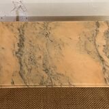 Marble and brass coffee table
