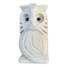 Vintage owl night light lamp reconstituted stone owl