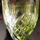 Set of six glasses of St. Louis colored wine model Chantilly