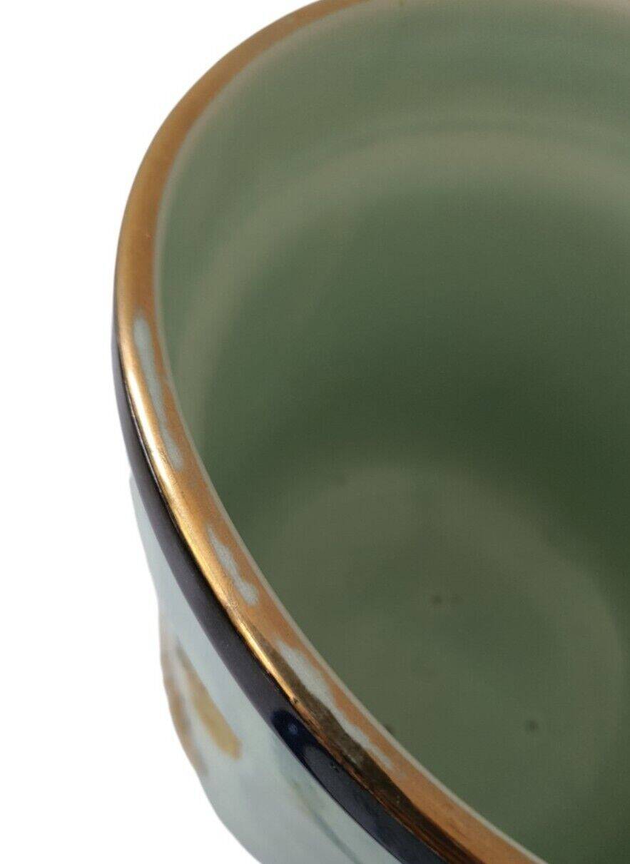 Magnificent Cache Pot Decorations Painted Bird Contour Grainy Relief Gilding Spoiler