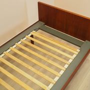 Teak bed, Danish design, 1960s, designer: Hans J. Wegner, manufacturer: Get