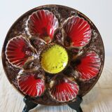 Earthenware oyster plate