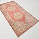 4x8 Vintage Soft Red & Samon Beige Turkish Handwoven Vintage Rug,177x230 Cm