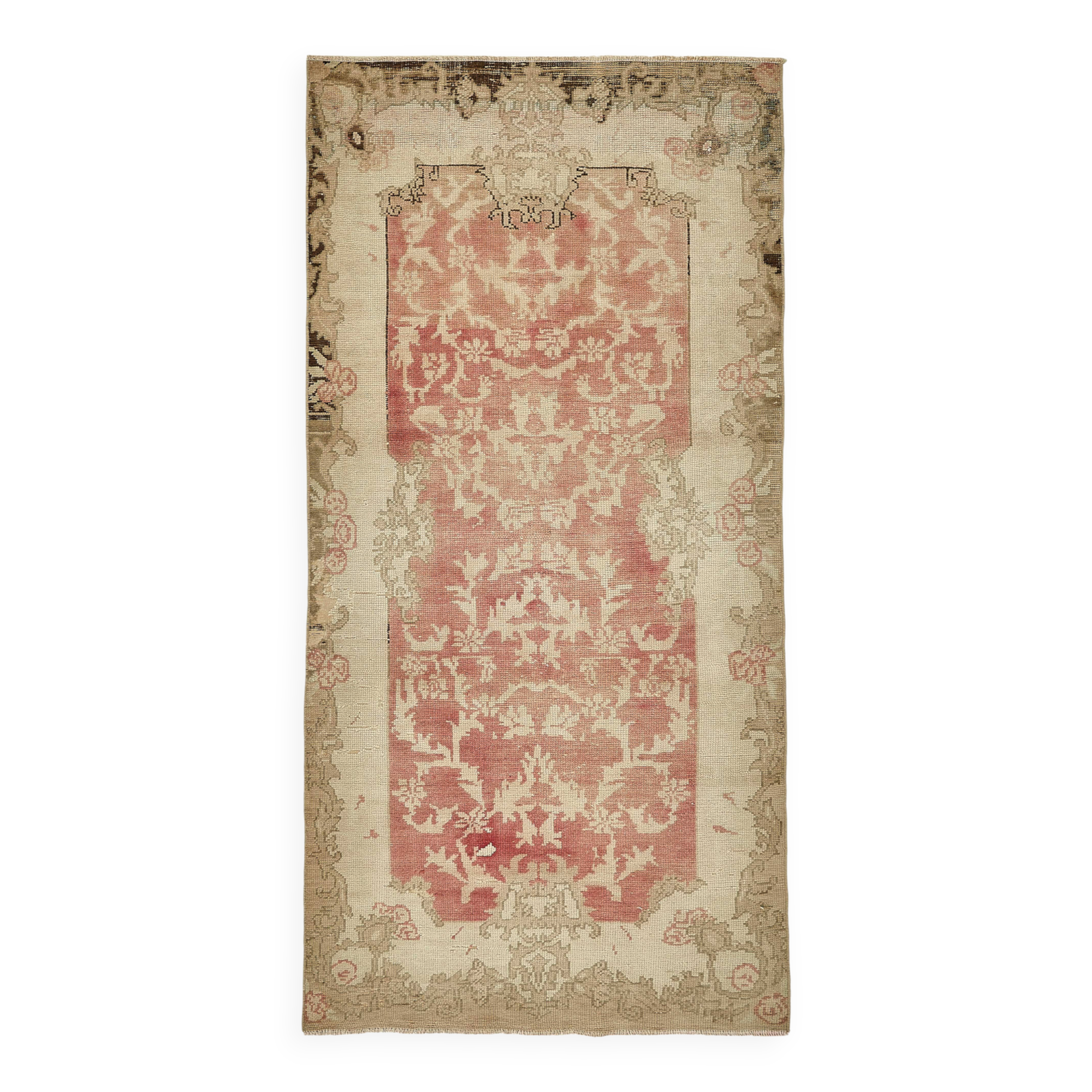 Turkish Vintage Anatolian Rug 106 cm x 212 cm