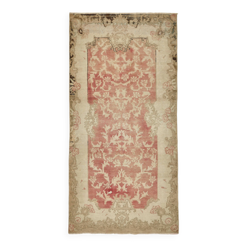 Tapis vintage anatolien turc 106 cm x 212 cm