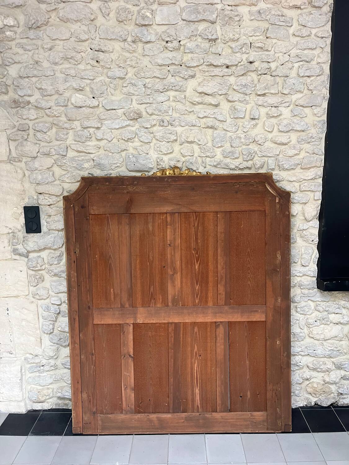 Gold Leaf Gilded Mantelpiece Mirror 152.5cm/125.5cm