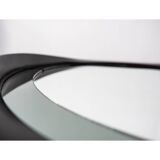 Round smoked glass wall mirror, Italy 1970s