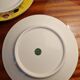 Superb set of 10 dessert plates in Limoges porcelain art deco