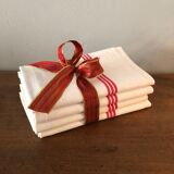 Set of 4 old tea towels 54 x 65 cm