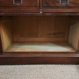 Mahogany notary cabinet with flaps