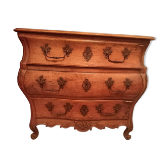 Bordeaux walnut tomb commode Louis XV