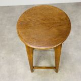 Solid wood oak bar stool