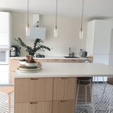 Vintage glass pendant lamp